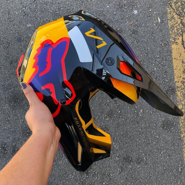 Imagem de Capacete Moto Cross Trilha Off Road Fox Mx V1 Toxsyk Preto