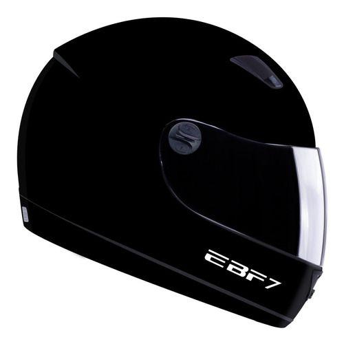 Imagem de Capacete Moto Ebf 7 Carbon Gt Preto Solid Várias Cores + Nf