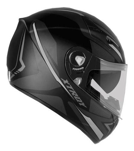 Imagem de Capacete Moto Ebf Xtroy Com Óculos Interno Fumê + Narigueira