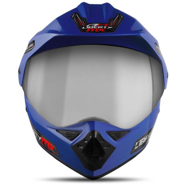 Imagem de Capacete Moto Esportivo Masculino Feminino Pro Tork Liberty Mx Vision Viseira Espelhada Urban Trilha