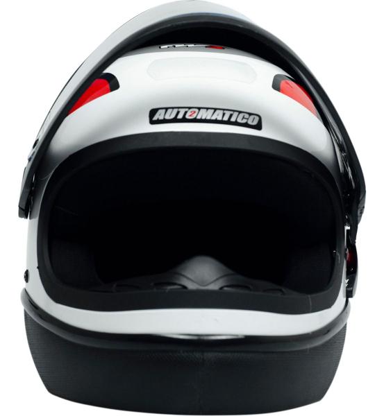 Imagem de Capacete Moto Fechado Automatic Branco Viseira Cristal Inmetro Tamanho 60 - FW3