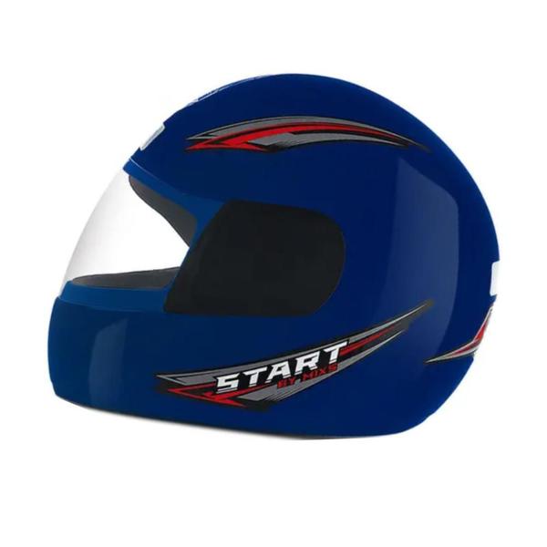 Imagem de Capacete Moto Fechado Azul Mixs Start Pro Tork Masculino/Feminino 58