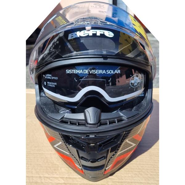 Imagem de Capacete Moto Fechado Bieffe Premium B-Fast Strak Vermelho