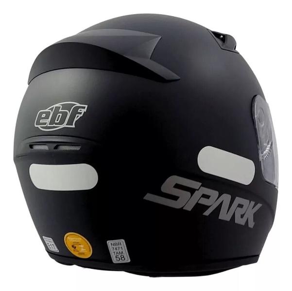 Imagem de Capacete Moto Fechado Ebf New Spark Esportivo Com Narigueira