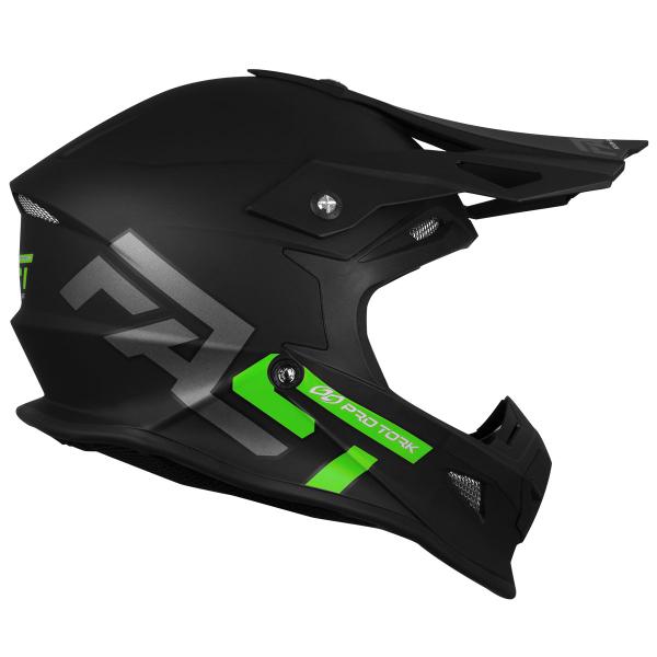 Imagem de Capacete Moto Fechado Esportivo Off Road Trilha Motocross Pro Tork Fast 788 Solid Masculino