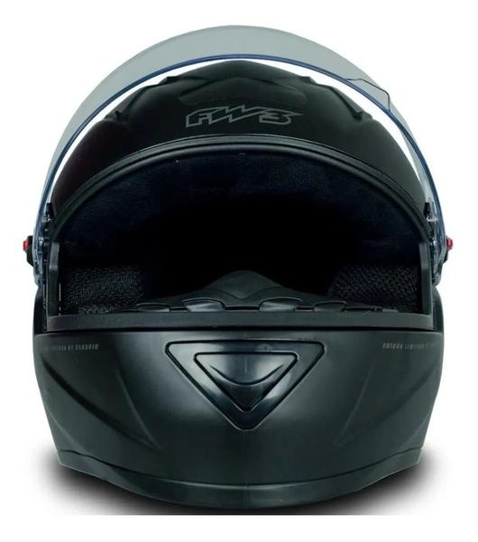 Imagem de Capacete Moto Fechado Fw3 Gt Classic Preto Fosco Tamanho 56 