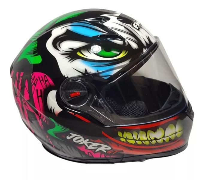 Imagem de Capacete moto fechado fw3 gt joker coringa brilhante 56