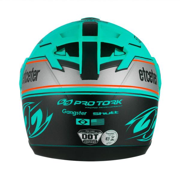 Imagem de Capacete Moto Fechado Integral Etceter Evolution Power Brands Brilhante Masculino Feminino