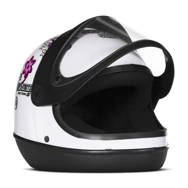 Imagem de Capacete Moto Fechado Integral Pro Tork Sport Moto For Girls Flores Feminino Mulher Varias Cores