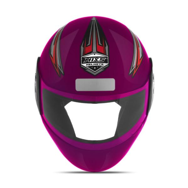 Imagem de Capacete Moto Fechado Mixs Start Feminino Masculino Viseira Cristal