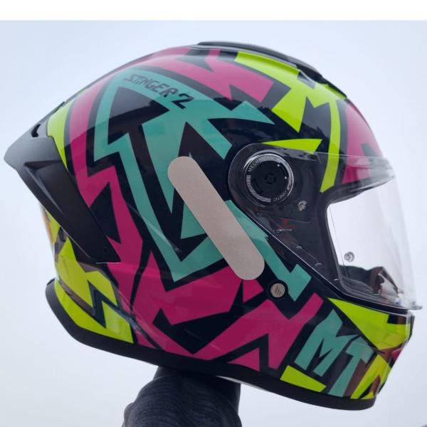 Imagem de Capacete Moto Fechado Mt Stinger 2 Meld C8 Pink Rosa Brilho