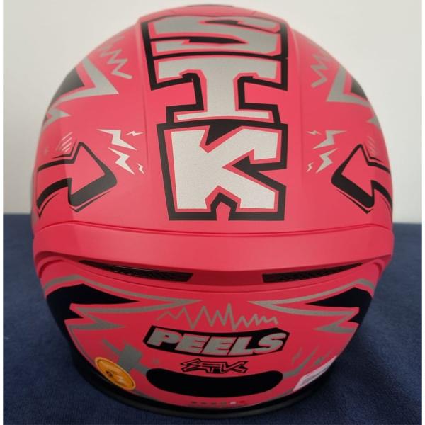 Imagem de Capacete Moto Fechado Peels Spike 2 Stk Rosa Fosco e Preto