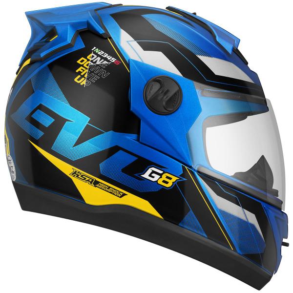 Imagem de Capacete Moto Fechado Pro Tork Evolution G8 Evo Com Narigueira Feminino Masculino