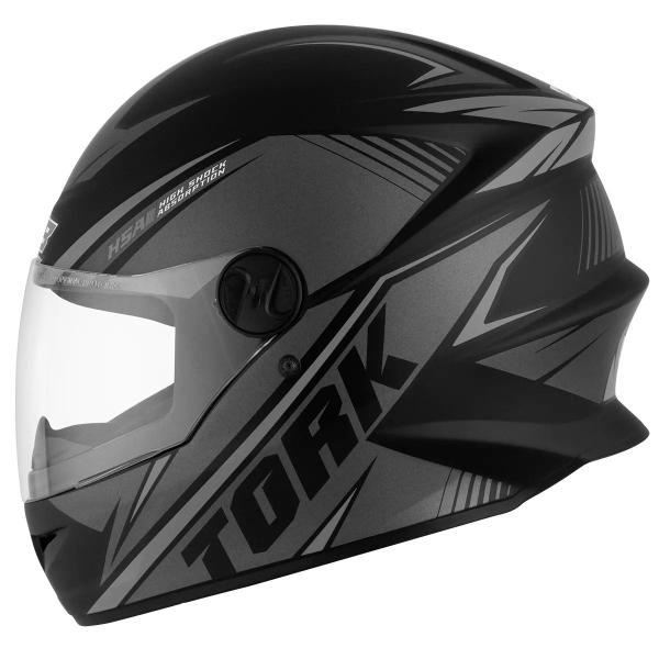 Imagem de Capacete Moto Fechado R8 Pro Preto Viseira Cristal Inmetro Tamanho 58 - Pro Tork