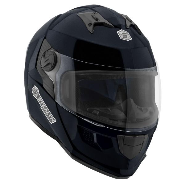 Imagem de Capacete Moto Fechado Stealth Solid Brilhante Pro Tork Seguro Confortável Masculino Feminino Proteção Alta Performance