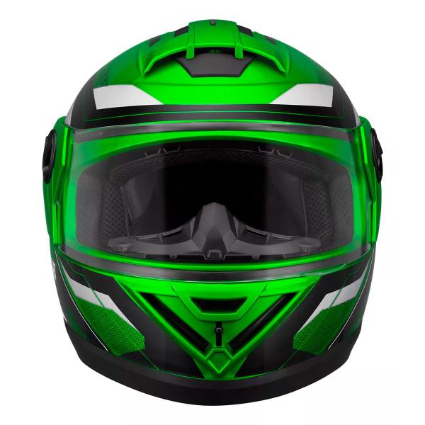 Imagem de Capacete Moto Fechado Verde G8 EVO Viseira Cristal Inmetro Tamanho 60 CAP-719VD - Pro Tork