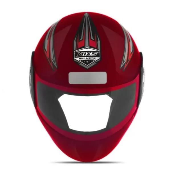 Imagem de Capacete Moto Fechado Vermelho Mixs Start Pro Tork Masculino/Feminino 58