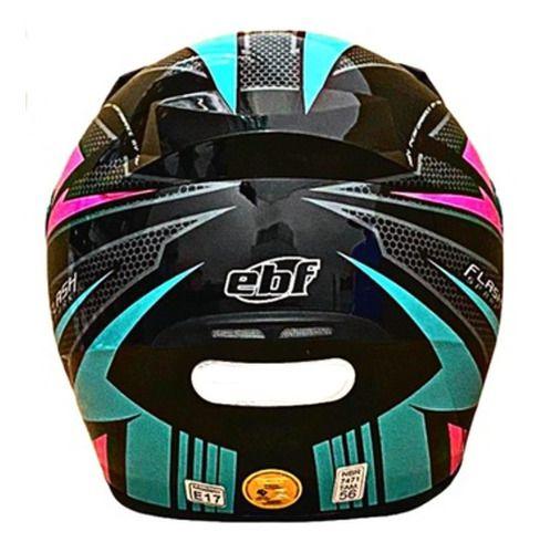 Imagem de Capacete Moto Feminino Ebf New Spark Esportivo C/ Narigueira