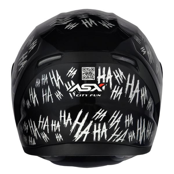 Imagem de Capacete Moto HAHA Novo Axxis ASX City Fun Preto Lançamento