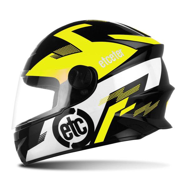 Imagem de Capacete Moto Infantil Etceter Kids Fechado Tamanho 54