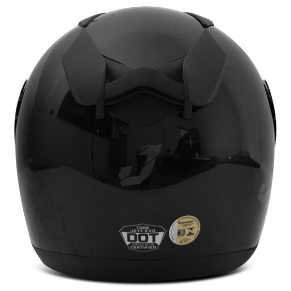 Imagem de Capacete Moto Jett Evo Line Solid Preto Brilhante Tamanho 62