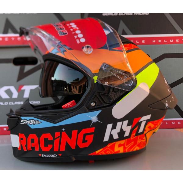 Imagem de Capacete Moto Kyt R2r Max Masia 2022 Fosco C/ Óculos Solar