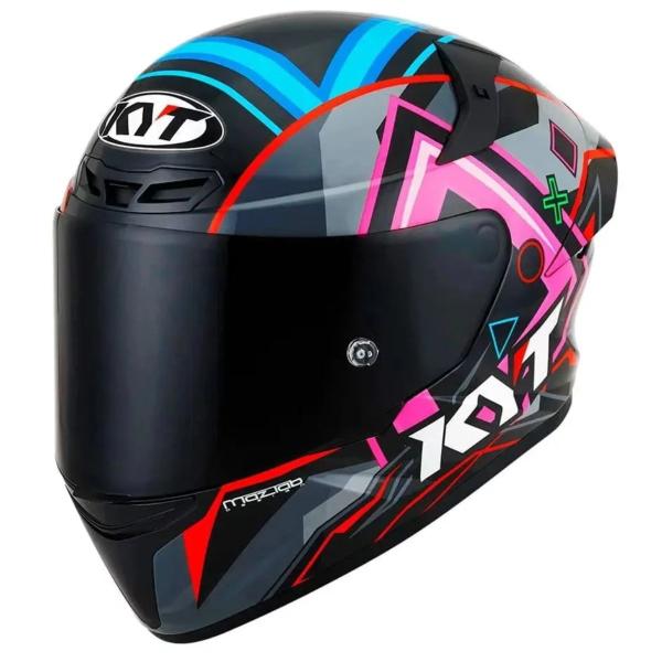 Imagem de Capacete Moto kyt Tt Course Ratthapark Play Replica Brilho