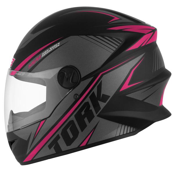 Imagem de Capacete Moto Masculino Feminino Fechado Integral ProTork R8 Viseira Cristal Transparente Narigueira