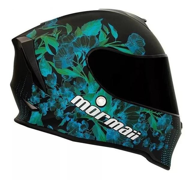 Imagem de Capacete Moto Mormaii M1 Echo Verde Fosco + Narigueira