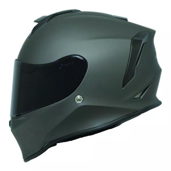 Imagem de Capacete Moto Mormaii M1 Origin Cinza Escuro + Viseira Fumê