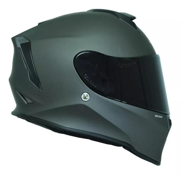 Imagem de Capacete Moto Mormaii M1 Origin Cinza Escuro + Viseira Fumê