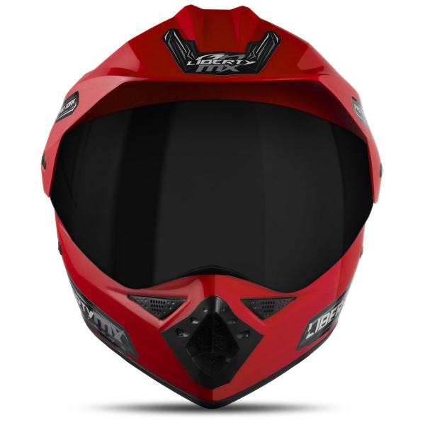 Imagem de Capacete Moto Motocross Trilha Fechado Integral Liberty Mx Pro Vision Viseira Fumê Pro Tork