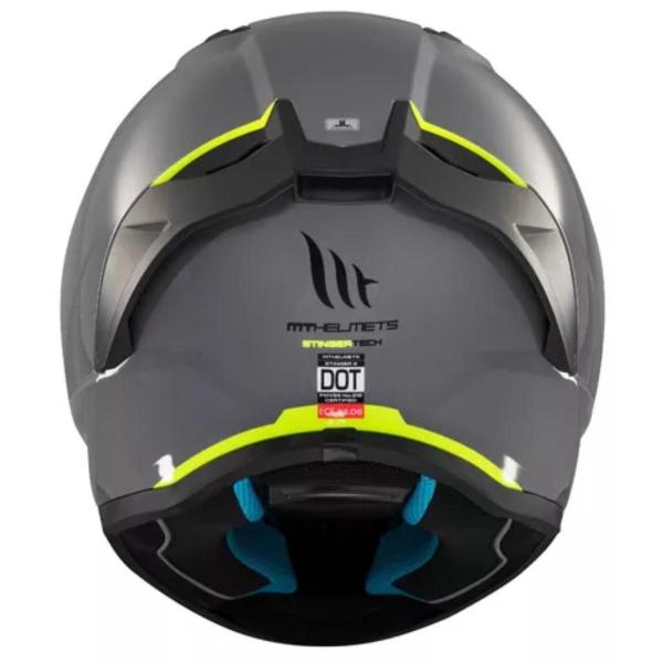 Imagem de Capacete Moto Mt Stinger 2 Solid A12 Cinza Grey Brilhante