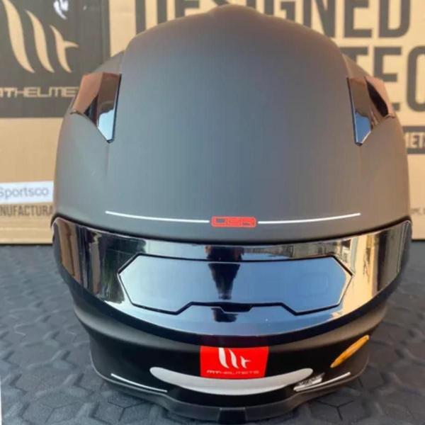 Imagem de Capacete Moto Mt Targo S Solid A1 Matte Black Preto Fosco