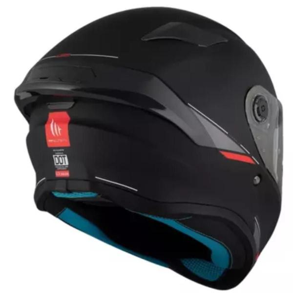 Imagem de Capacete Moto Mt Targo S Solid A1 Matte Black Preto Fosco