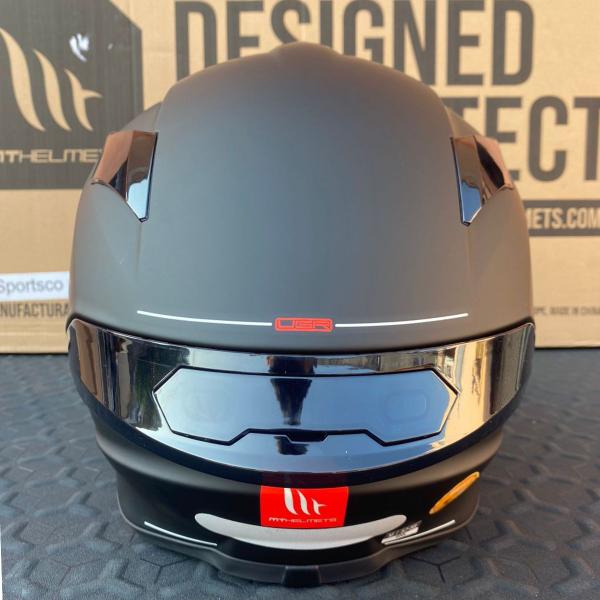 Imagem de Capacete Moto Mt Targo S Solid A1 Matte Black Preto Fosco