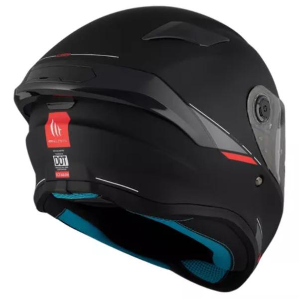 Imagem de Capacete Moto Mt Targo S Solid A1 Matte Black Preto Fosco