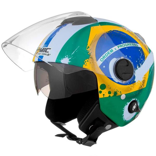 Imagem de Capacete Moto New Atomic Nações Pro Tork Usa Tamanho 58