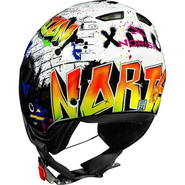 Imagem de Capacete Moto Norisk Aberto Orion Shine Branco Brilhante