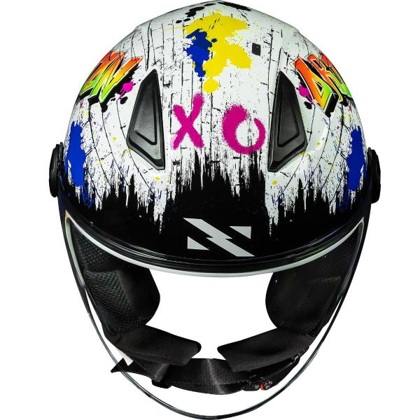 Imagem de Capacete Moto Norisk Aberto Orion Shine Branco Brilhante