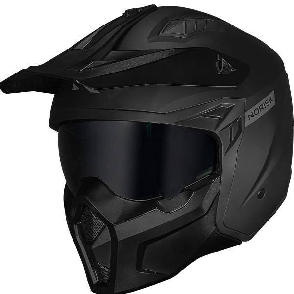 Imagem de Capacete Moto Norisk Darth II Monocolor Preto Fosco