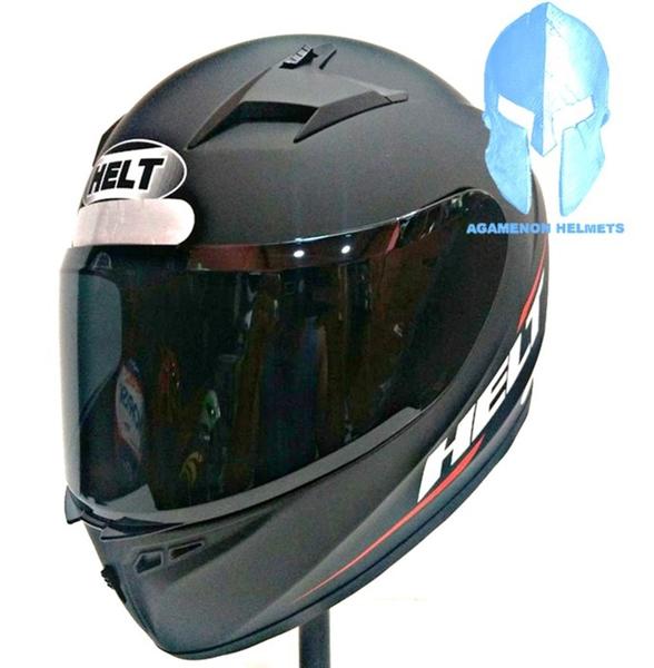 Imagem de Capacete Moto Original Helt Street Polar TAMANHO 62 + Viseira Fume