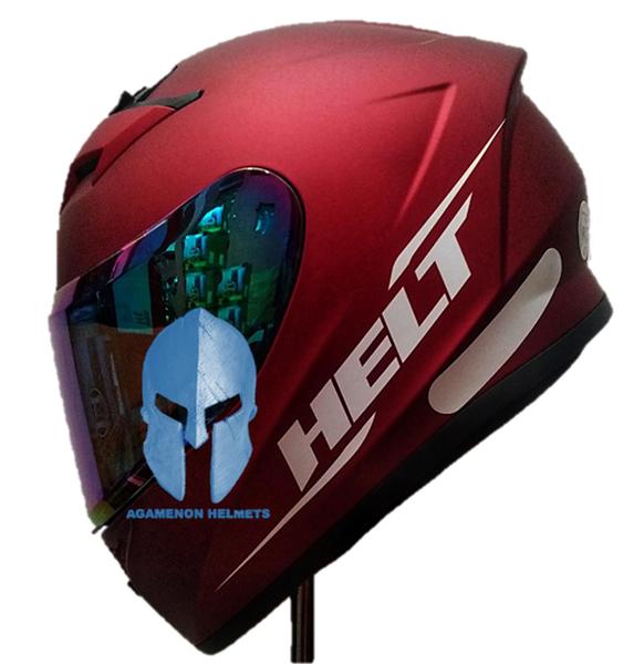 Imagem de Capacete Moto Original Helt Street Polar Verm TAMANHO 58 + Viseira Camaleão