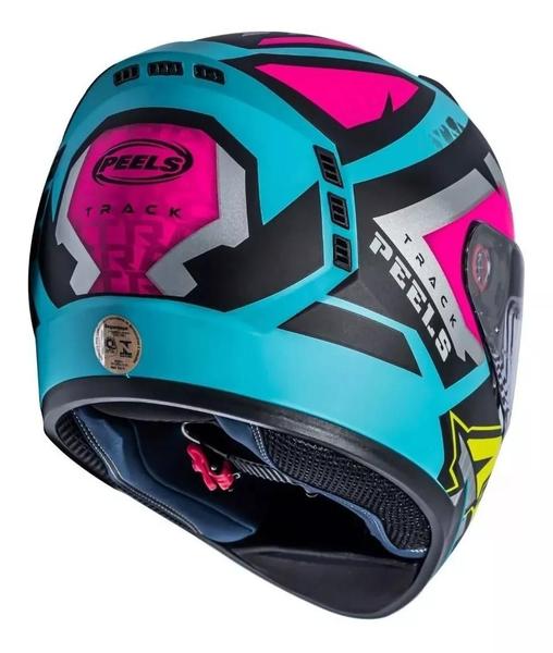 Imagem de Capacete Moto Peels Icon 23 Track Verde Agua Fosco Tamanho 58