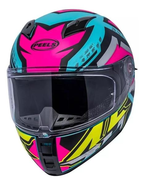 Imagem de Capacete Moto Peels Icon 23 Track Verde Agua Fosco Tamanho 60