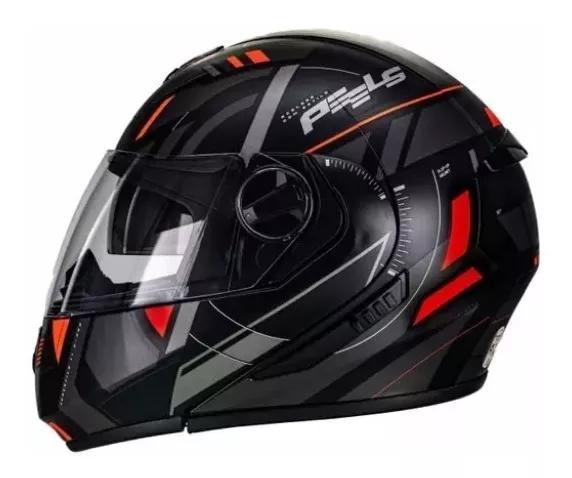 Imagem de Capacete Moto Peels Robocop Dynamic U-rb2 Preto Vermelho