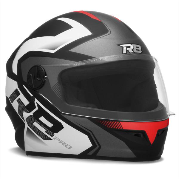 Imagem de Capacete Moto R8 Pro Fosco Fechado Urbano Integral Feminino Masculino Esportivo Pro Tork