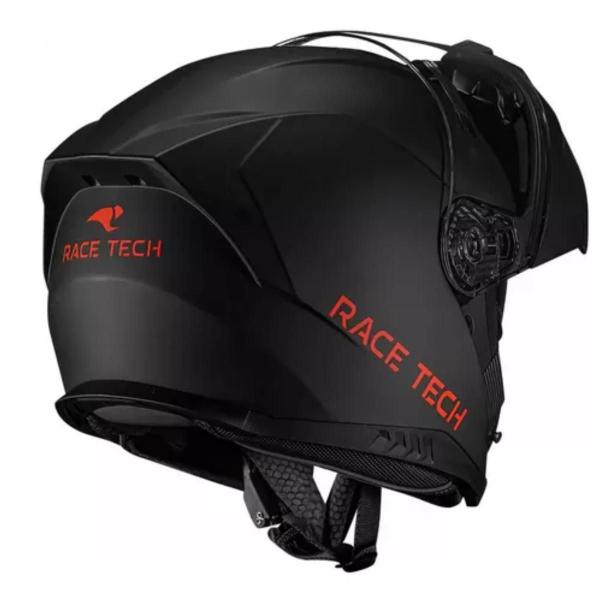 Imagem de Capacete Moto Race Tech Signal Preto Fosco Articulado