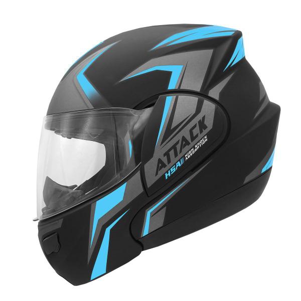 Imagem de Capacete Moto Robocop Escamoteável Pro Tork New Attack Fechado Integral Viseira Solar Fumê