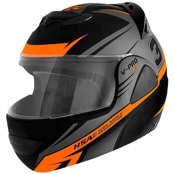 Imagem de Capacete Moto Robocop Escamoteável Pro Tork V-Pro Jet 3